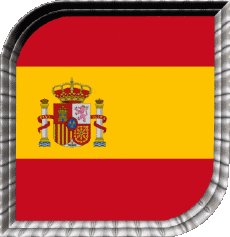Bandiere Europa Spagna Quadrato 