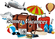 Messagi Francese Bonnes Vacances Sfondo trasparente 27 