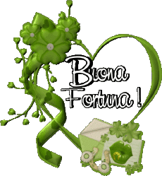 Messages Italian Buona Fortuna Transparent Background 07 
