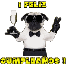 Mensajes Español Feliz Cumpleaños Animales 001 
