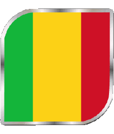 Bandiere Africa Mali Quadrato 