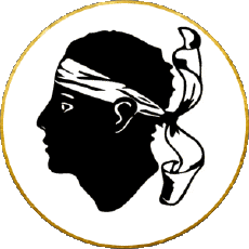 Bandiere Francia Regioni Corsica Tondo 