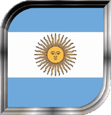 Bandiere America Argentina Quadrato 