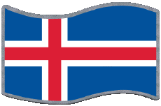 Fahnen Europa Island Rechteck 