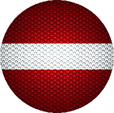 Drapeaux Europe Lettonie Rond 