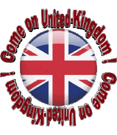 Mensajes - Smiley Inglés Come on United-Kingdom Map - Flag 