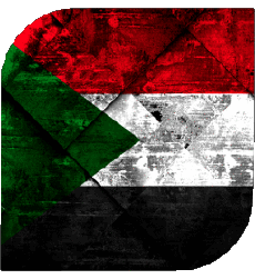 Flags Africa Sudan Square 