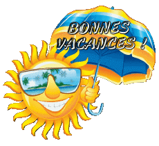 Messagi Francese Bonnes Vacances Sfondo trasparente 15 