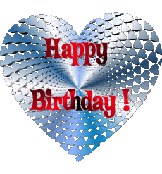 Messages Anglais Happy Birthday Heart 006 