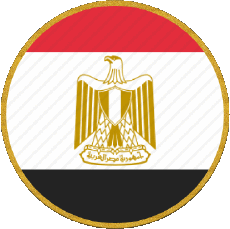 Fahnen Afrika Ägypten Runde 
