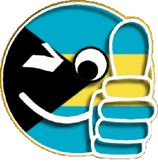 Fahnen Amerika Bahamas Smiley - OK 