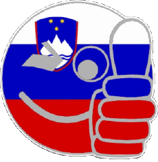 Bandiere Europa Slovenia Faccina - OK 