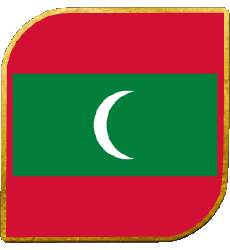 Flags Asia Maldives Square 