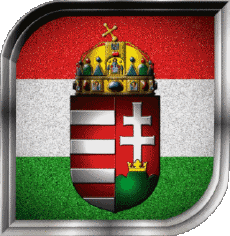 Bandiere Europa Ungheria Quadrato 