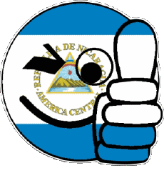 Flags America Nicaragua Smiley - OK 