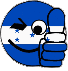 Fahnen Amerika Honduras Smiley - OK 