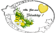 Nachrichten Deutsche Alles Gute zum Geburtstag Blumen Transparenter Hintergrund 010 