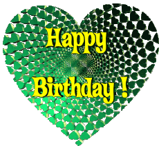 Mensajes Inglés Happy Birthday Heart 009 