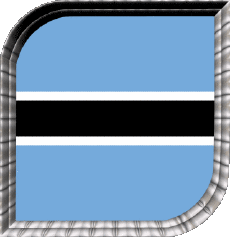 Bandiere Africa Botswana Quadrato 