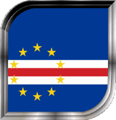 Drapeaux Afrique Cap Vert Carré 