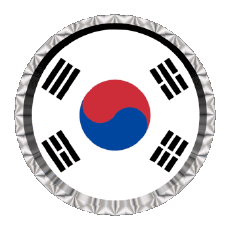 Banderas Asia Corea del Sur Ronda - Anillos 