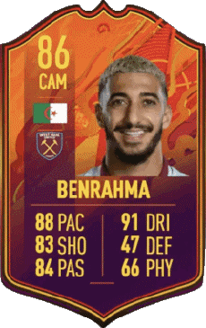 Multimedia Videospiele F I F A - Karten Spieler Algerien Saïd Benrahma 