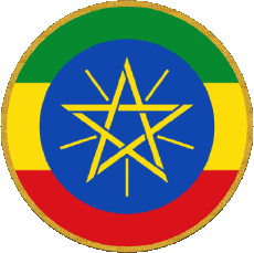 Bandiere Africa Etiopia Tondo 