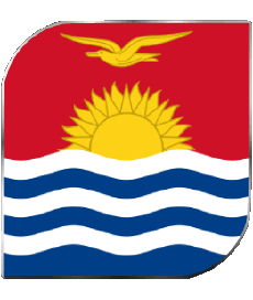 Drapeaux Océanie Kiribati Carré 