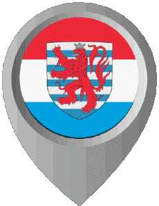 Flags Europe Luxembourg Location Pin 