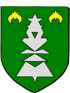 Blasón-Banderas Francia Departamentos - Ciudades 974 HELL BOURG Blasón