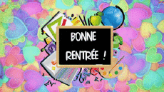 Mensajes Francés Bonne Rentrée Fondo animado 007 