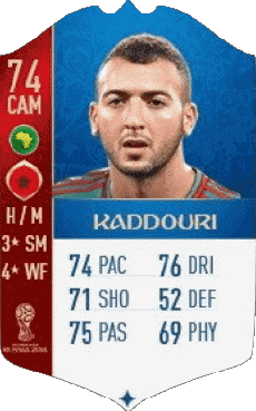 Multimedia Vídeo Juegos F I F A - Jugadores  cartas Marruecos Omar El Kaddouri 