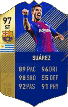 Multimedia Videospiele F I F A - Karten Spieler Uruguay Luis Suárez 