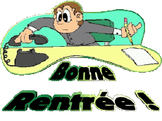 Mensajes Francés Bonne Rentrée Fondo transparente 08 