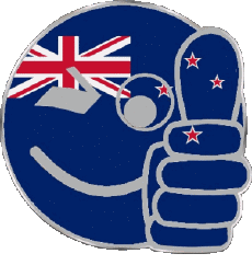 Drapeaux Océanie Nouvelle-Zélande Smiley - OK 