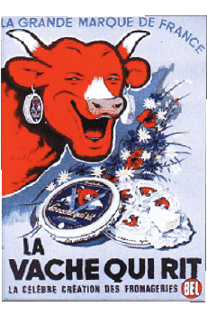 Humor -  Fun Retro Poster - Marken La Vache qui rit 