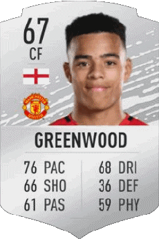 Multi Media Video Games F I F A - Card Players England Mason Greenwood 