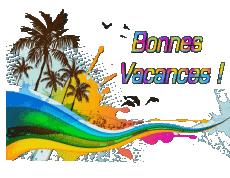 Messages Français Bonnes Vacances Fond Transparent 26 