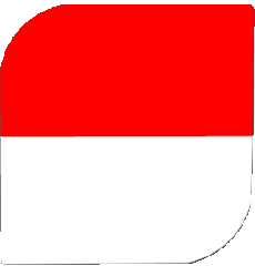 Flags Asia Indonesia Square 