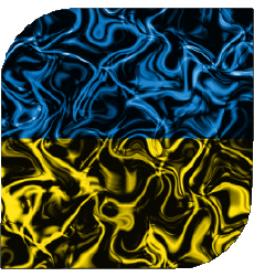 Drapeaux Europe Ukraine Carré 