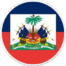 Drapeaux Amériques Haïti Rond 