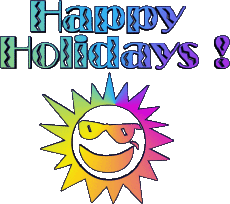Nachrichten Englisch Happy Holidays Transparenter Hintergrund 04 
