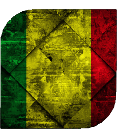 Drapeaux Afrique Mali Carré 