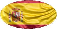 Banderas Europa España Oval 
