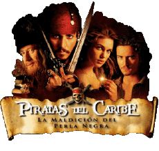 Multi Media Movies International Pirates of the Caribbean The Curse of the Black Pearl Spanish Logo 