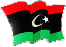 Drapeaux Afrique Libye Forme 01 