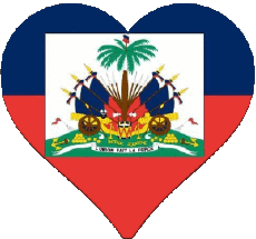 Bandiere America Haiti Cuore 