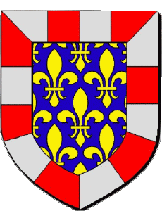 Blasón-Banderas Francia Departamentos - Ciudades 37 Indre et Loire Blasón