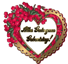 Nachrichten Deutsche Alles Gute zum Geburtstag Herz 003 