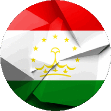 Fahnen Asien Tadschikistan Runde 